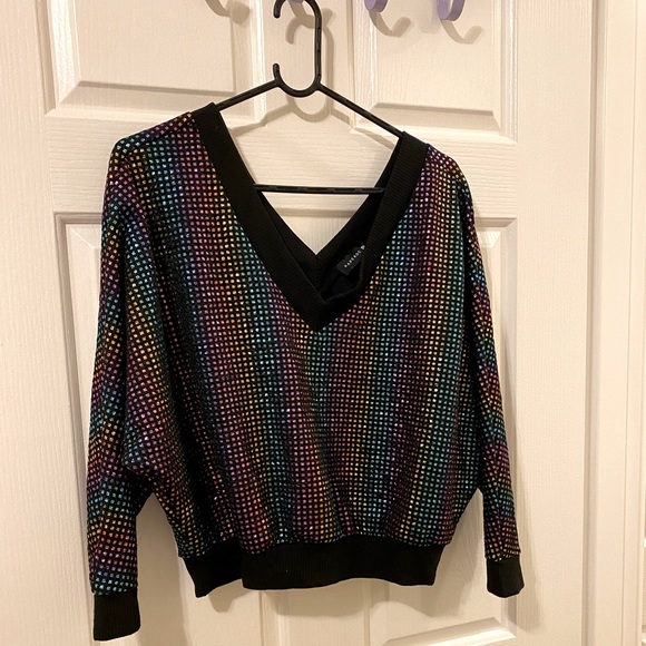 Tops - ✨Host Pick✨ Multicolor Disco Crop Top Size: Medium